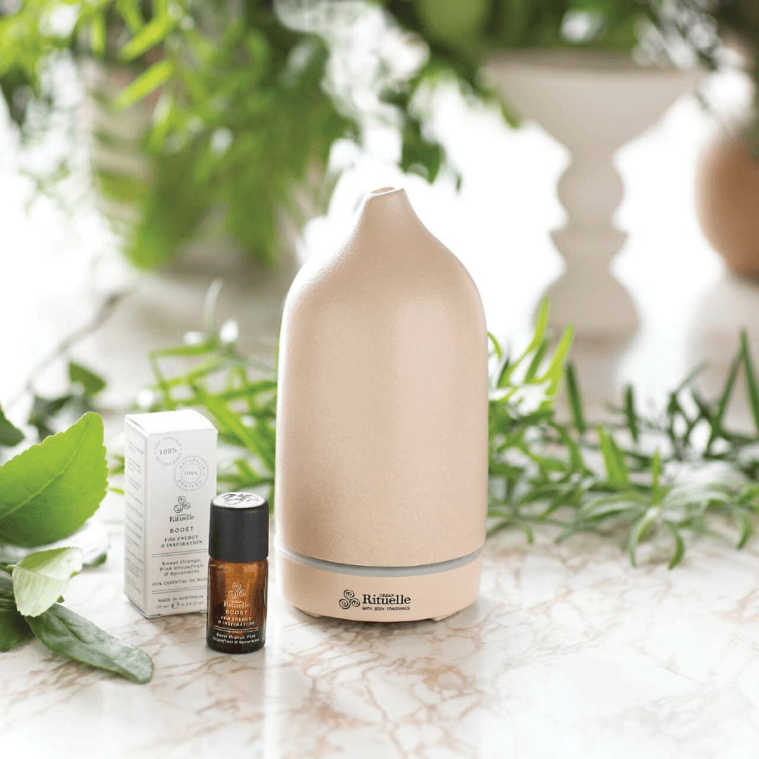 Ultrasonic Ceramic Diffuser - Urban Rituelle - Urban Rituelle Ceramic Aromatherapy Diffuser - The Gift Company