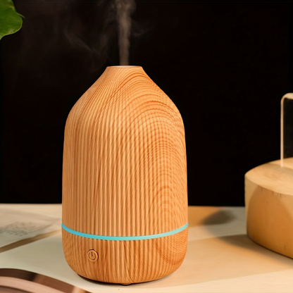 Ultrasonic Diffuser - The Gift Company - Ultrasonic Aromatherapy Diffuser 2-in-1 Wood Grain Design - The Gift Company