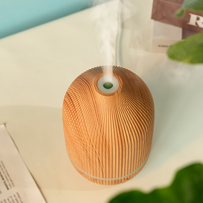 Ultrasonic Diffuser - The Gift Company - Ultrasonic Aromatherapy Diffuser 2-in-1 Wood Grain Design - The Gift Company