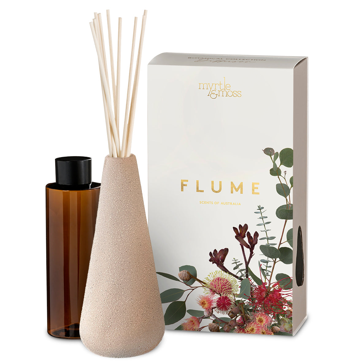Myrtle & Moss Flume diffuser styled brand image