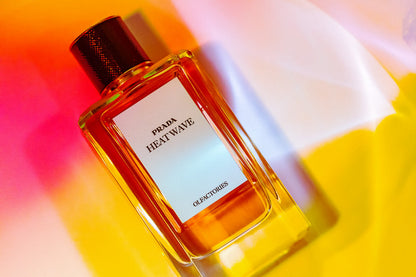 Prada Olfactories Heat Wave Eau de Parfum styled editorial image