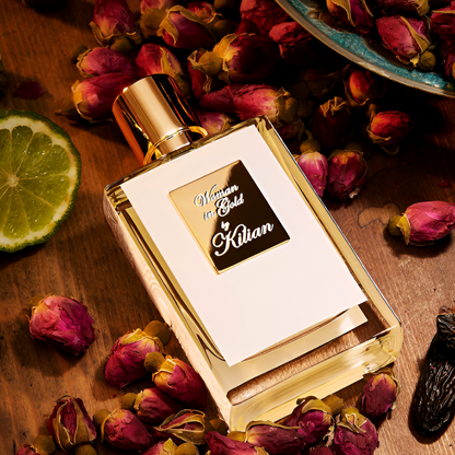 Kilian Woman In Gold Eau de Parfum 50mL styled lifestyle image