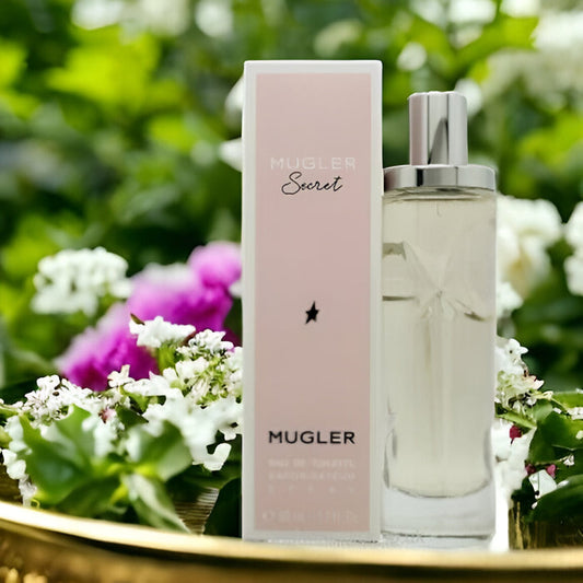 Mugler Secret Eau de Toilette 50mL styled floral image