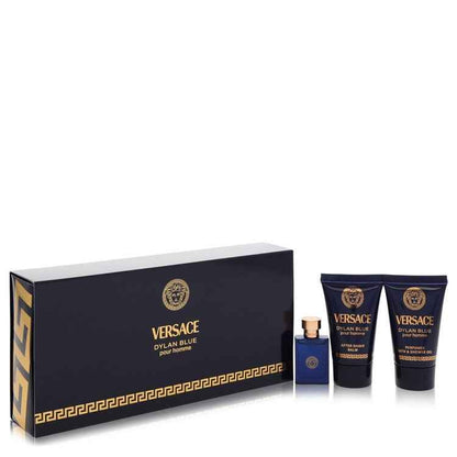 Versace Pour Homme Dylan Blue Mini Gift Set 5mL EDT + 25mL After Shave Balm + 25mL Shower Gel