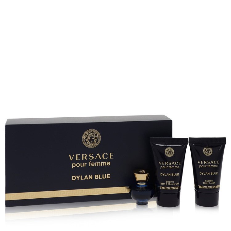 Versace Pour Femme Dylan Blue Mini Gift Set 5mL EDP + 24mL Body Lotion + 24mL Shower Gel product image