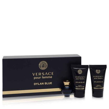 Versace Pour Femme Dylan Blue Mini Gift Set 5mL EDP + 24mL Body Lotion + 24mL Shower Gel