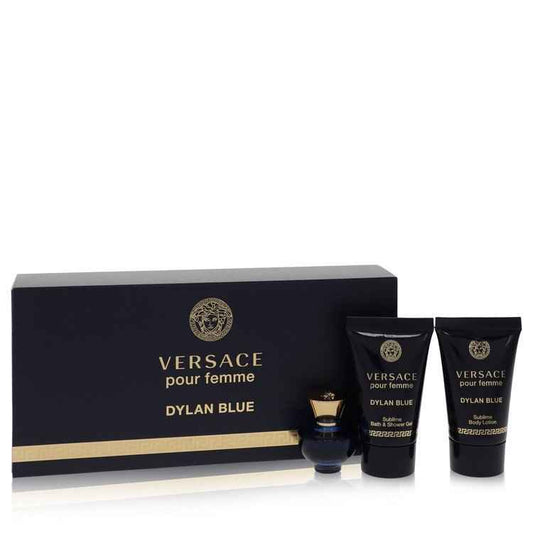 Versace Pour Femme Dylan Blue Mini Gift Set 5mL EDP + 24mL Body Lotion + 24mL Shower Gel