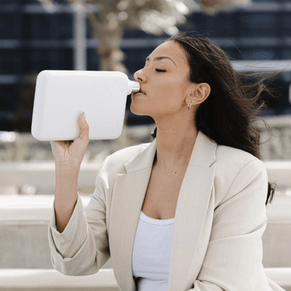 Water Bottle - memobottle - memobottle A5 Stainless Steel White (1080ml) - The Gift Company