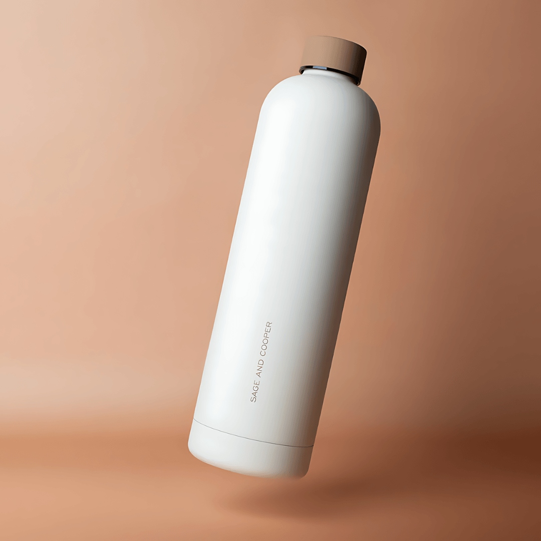 Water Bottle - Sage & Cooper - Sage & Cooper Allegra Water Bottle Sand Chestnut 1L - The Gift Company
