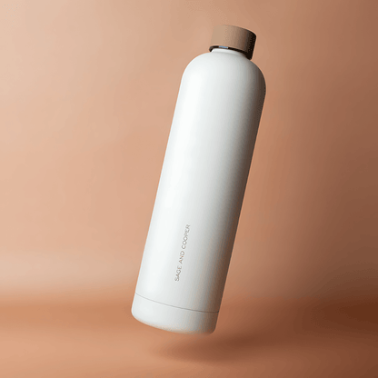 Water Bottle - Sage & Cooper - Sage & Cooper Allegra Water Bottle Sand Chestnut 1L - The Gift Company