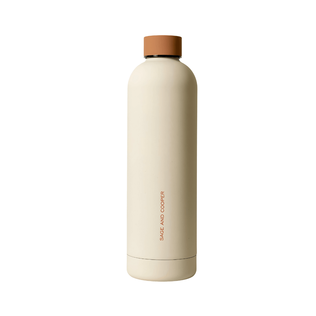 Water Bottle - Sage & Cooper - Sage & Cooper Allegra Water Bottle Sand Chestnut 1L - The Gift Company
