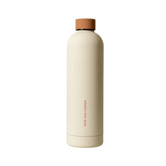 Water Bottle - Sage & Cooper - Sage & Cooper Allegra Water Bottle Sand Chestnut 1L - The Gift Company
