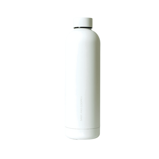 Water Bottle - Sage & Cooper - Sage & Cooper Allegra Water Bottle Snow 1L - The Gift Company