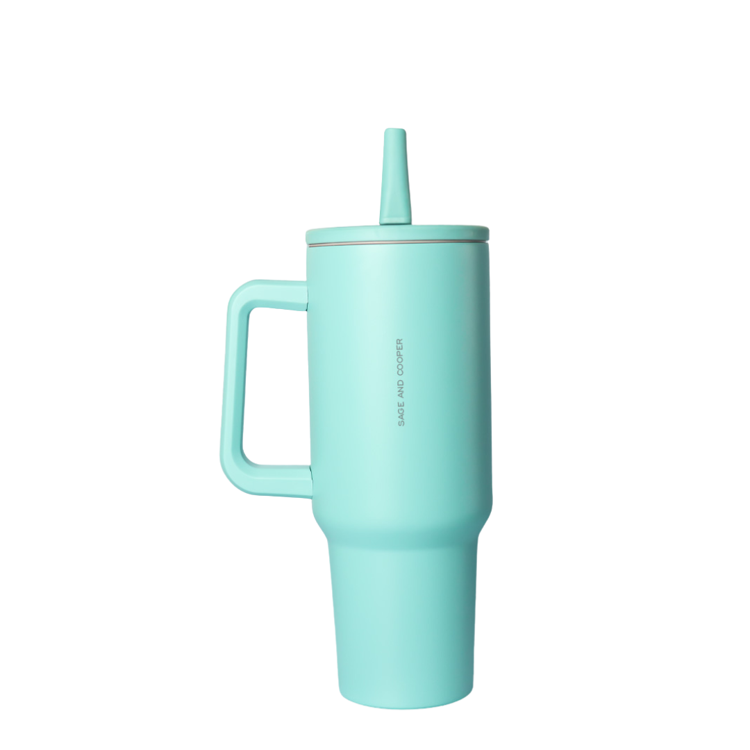 Water Bottle - Sage & Cooper - Sage & Cooper Cleo Bottle Aqua 1.2L - The Gift Company