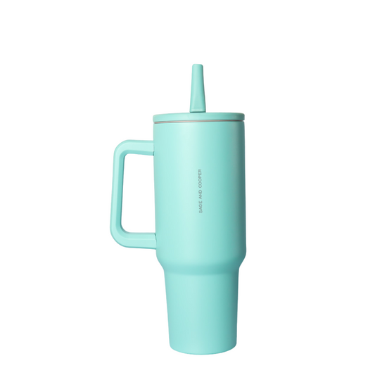 Water Bottle - Sage & Cooper - Sage & Cooper Cleo Bottle Aqua 1.2L - The Gift Company