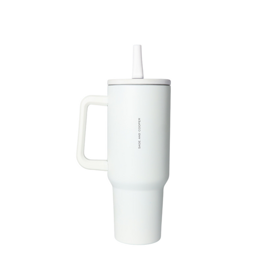 Water Bottle - Sage & Cooper - Sage & Cooper Cleo Bottle White 1.2L - The Gift Company