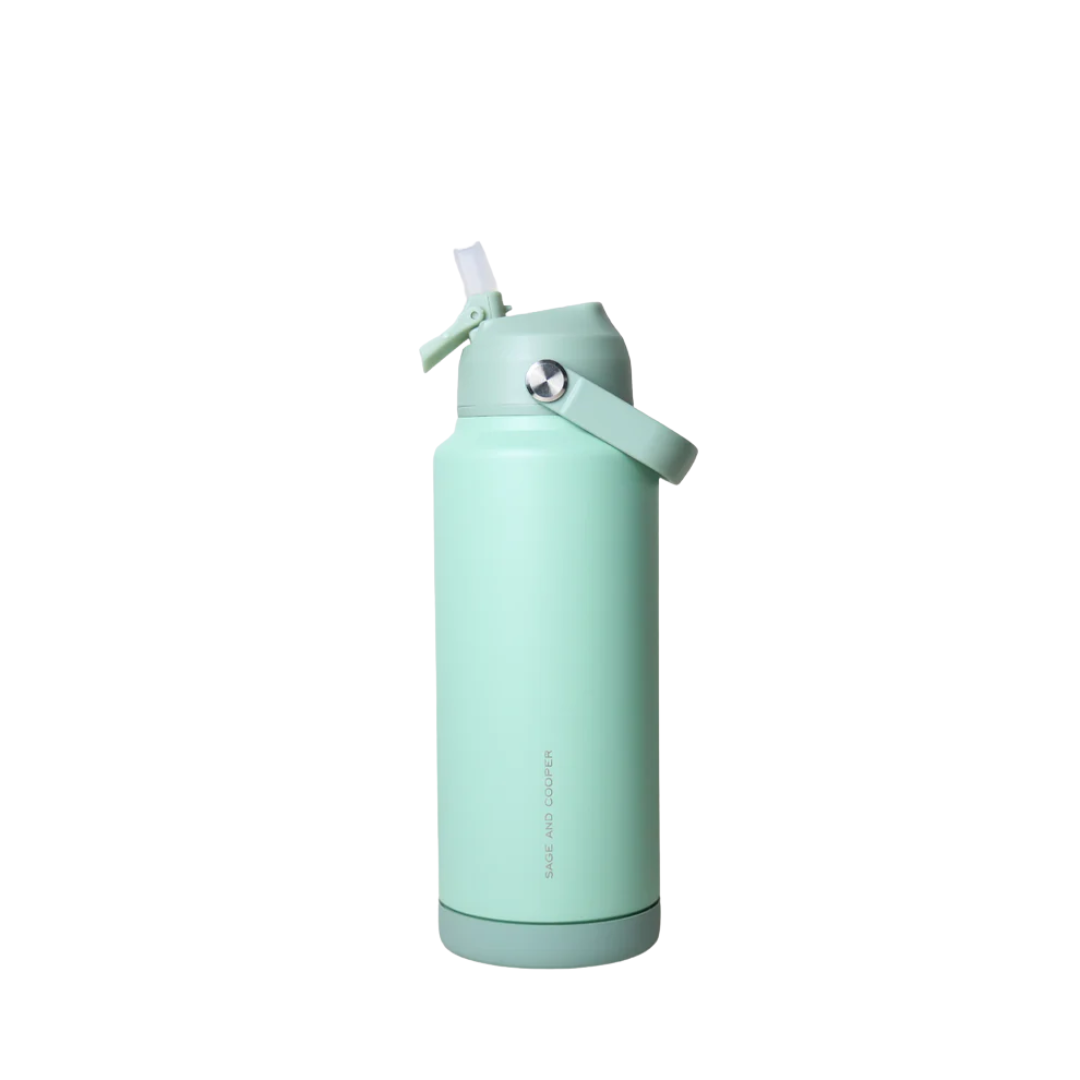 Water Bottle - Sage & Cooper - Sage & Cooper Joy Green Bottle 1L - The Gift Company