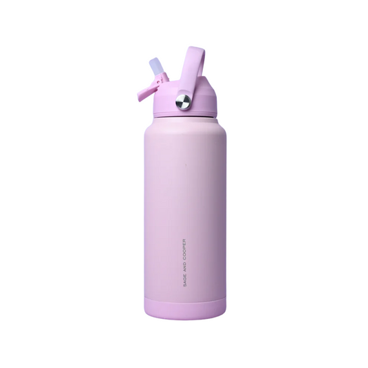 Water Bottle - Sage & Cooper - Sage & Cooper Joy Pink Bottle 1L - The Gift Company