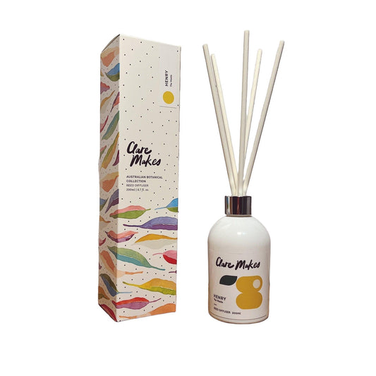 Clare Makes Henry The Wattle Reed Diffuser 200mL by Clare Makes