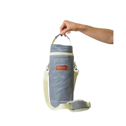 Wine Cooler - Sage & Cooper - Sage & Cooper Caspian Wine Cooler Denim Stripe - The Gift Company