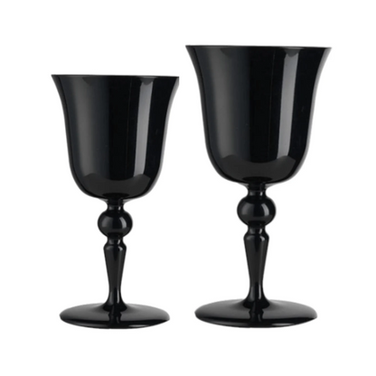 Wine Glass - Mario Luca Giusti - Mario Luca Giusti Saint Moritz Set of 2 Black - The Gift Company