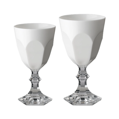 Mario Luca Giusti Dolce Vita White Water & Wine Glasses – Set of 2